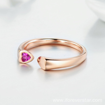 Rose Gold Fine Jewelry 925 Silver Custom Ring